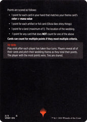 Vampire Wedding Planner (Magic Minigame) [Innistrad: Crimson Vow Minigame] | Shuffle n Cut Hobbies & Games