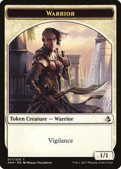 Honored Hydra // Warrior Double-Sided Token [Amonkhet Tokens] | Shuffle n Cut Hobbies & Games