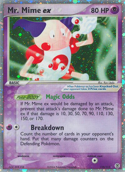 Mr. Mime ex (110/112) [EX: FireRed & LeafGreen] | Shuffle n Cut Hobbies & Games