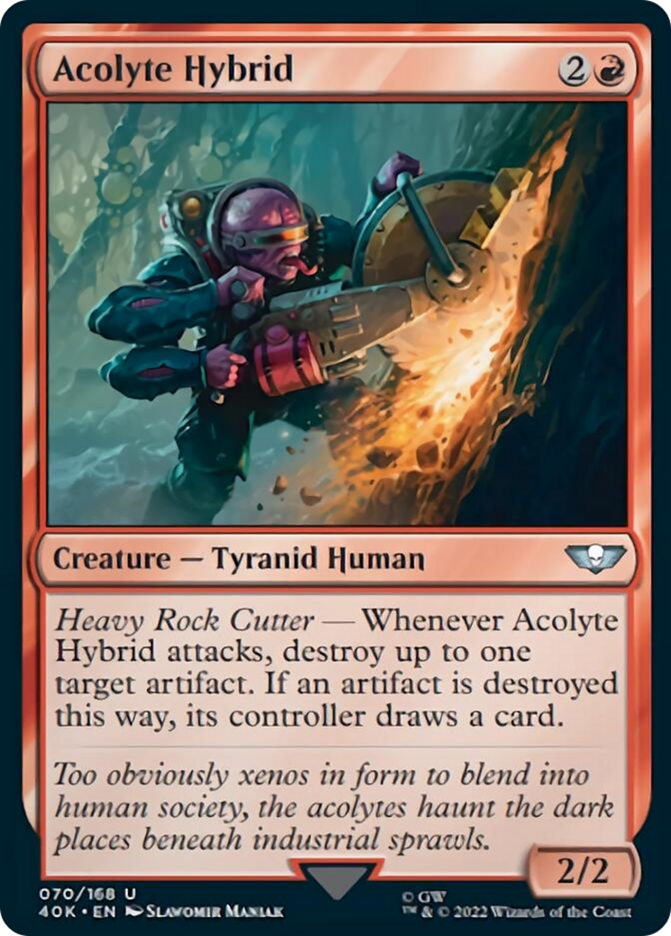 Acolyte Hybrid (Surge Foil) [Warhammer 40,000] | Shuffle n Cut Hobbies & Games