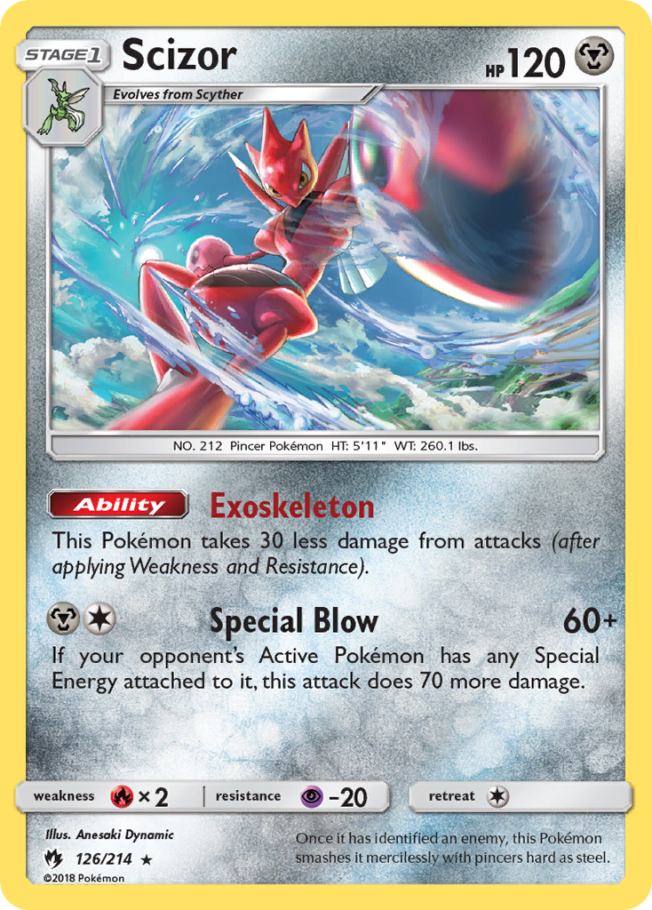 Scizor (126/214) [Sun & Moon: Lost Thunder] | Shuffle n Cut Hobbies & Games