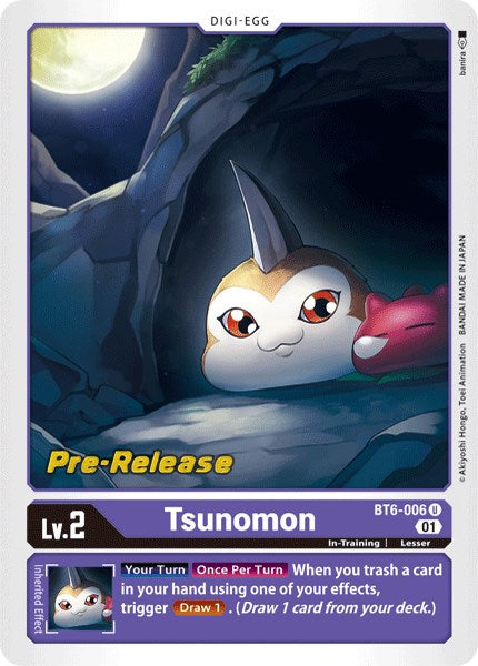 Tsunomon [BT6-006] [Double Diamond Pre-Release Cards] | Shuffle n Cut Hobbies & Games