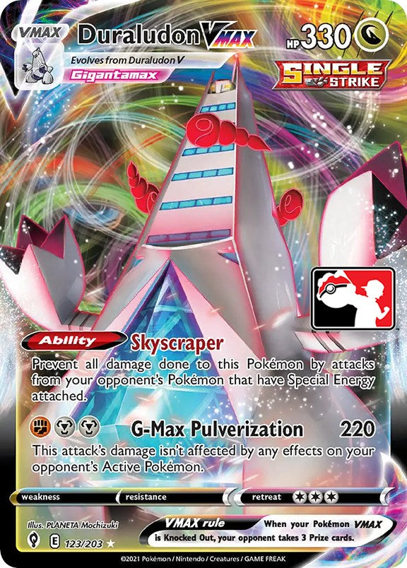 Duraludon VMAX (123/203) [Prize Pack Series One] | Shuffle n Cut Hobbies & Games