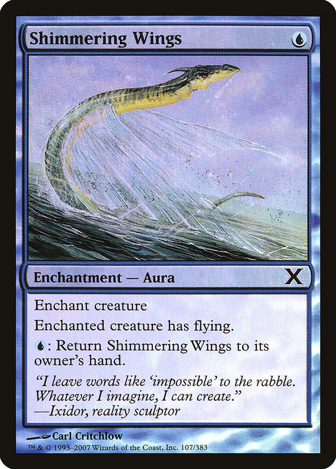 Shimmering Wings (Premium Foil) [Tenth Edition] | Shuffle n Cut Hobbies & Games