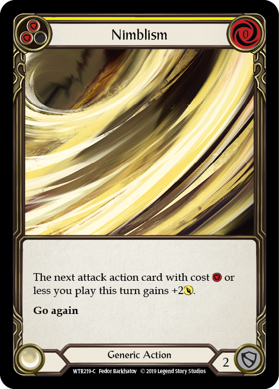 Nimblism (Yellow) [WTR219-C] Alpha Print Normal | Shuffle n Cut Hobbies & Games