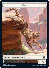 Cat // Hydra Double-Sided Token [Zendikar Rising Tokens] | Shuffle n Cut Hobbies & Games