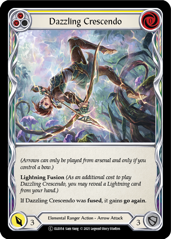 Dazzling Crescendo (Yellow) [U-ELE054] Unlimited Rainbow Foil | Shuffle n Cut Hobbies & Games