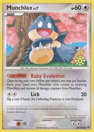 Munchlax (68/100) [Countdown Calendar Promos] | Shuffle n Cut Hobbies & Games
