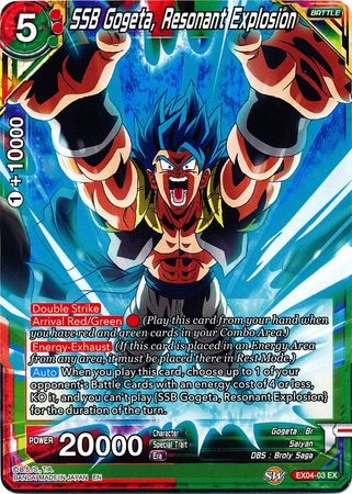 SSB Gogeta, Resonant Explosion [EX04-03] | Shuffle n Cut Hobbies & Games