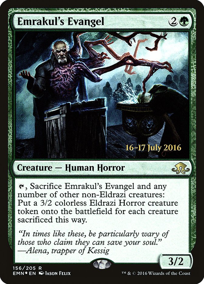 Emrakul's Evangel [Eldritch Moon Prerelease Promos] | Shuffle n Cut Hobbies & Games