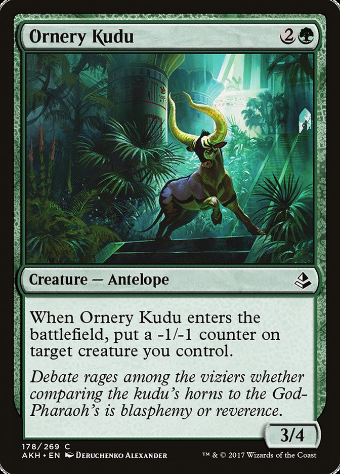 Ornery Kudu [Amonkhet] | Shuffle n Cut Hobbies & Games