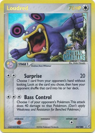 Loudred (23/100) (Stamped) [EX: Crystal Guardians] | Shuffle n Cut Hobbies & Games