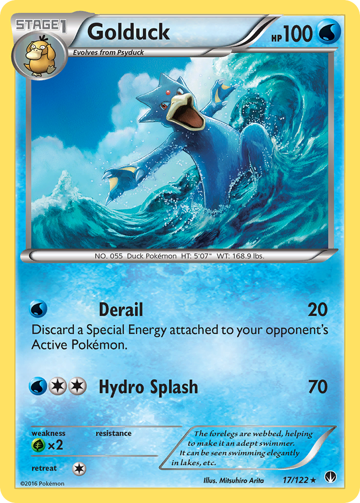 Golduck (17/122) [XY: BREAKpoint] | Shuffle n Cut Hobbies & Games