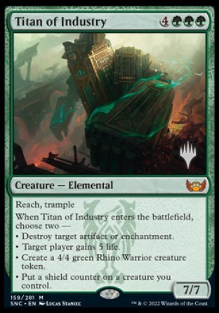 Titan of Industry (Promo Pack) [Streets of New Capenna Promos] | Shuffle n Cut Hobbies & Games