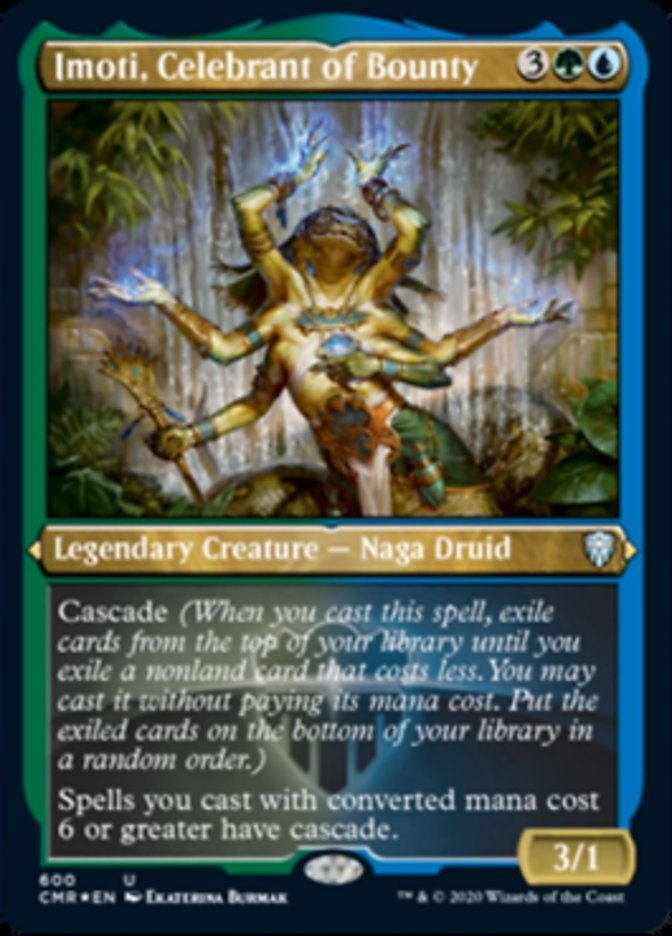 Imoti, Celebrant of Bounty (Etched) [Commander Legends] | Shuffle n Cut Hobbies & Games
