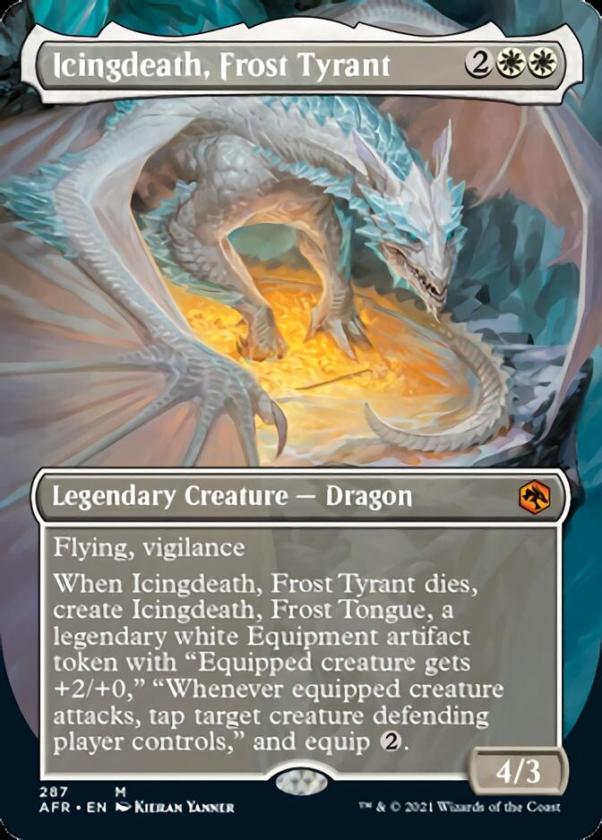 Icingdeath, Frost Tyrant (Borderless Alternate Art) [Dungeons & Dragons: Adventures in the Forgotten Realms] | Shuffle n Cut Hobbies & Games