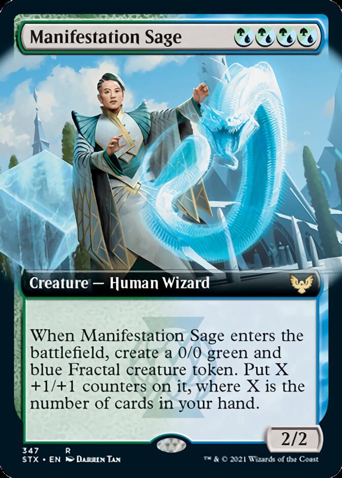 Manifestation Sage (Extended Art) [Strixhaven: School of Mages] | Shuffle n Cut Hobbies & Games