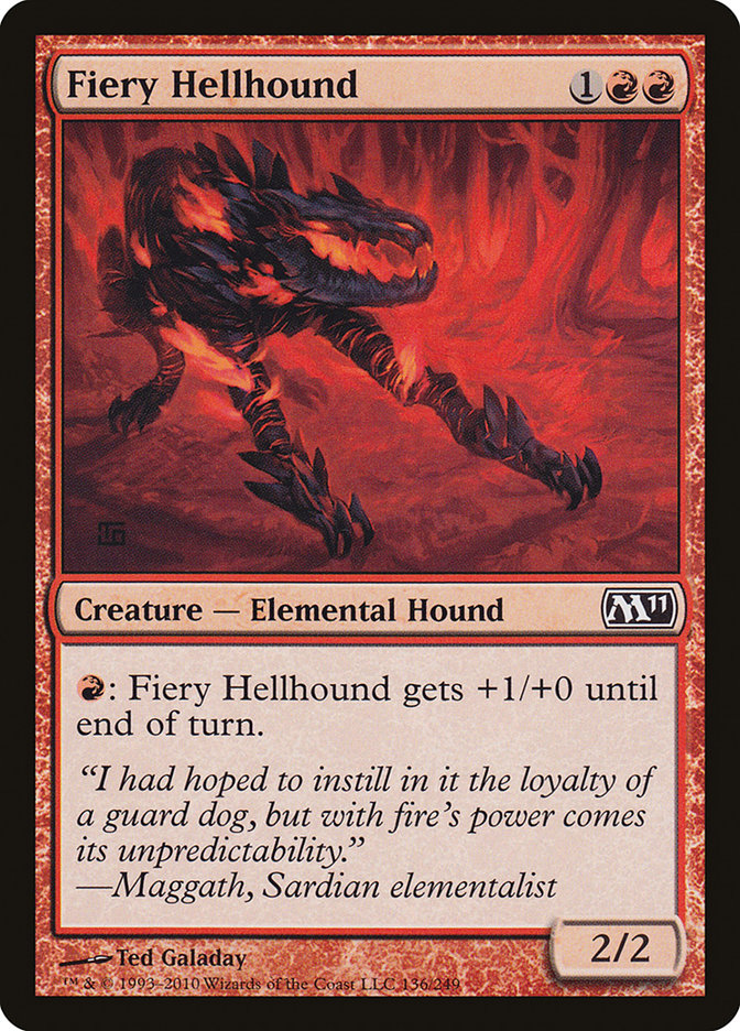 Fiery Hellhound [Magic 2011] | Shuffle n Cut Hobbies & Games
