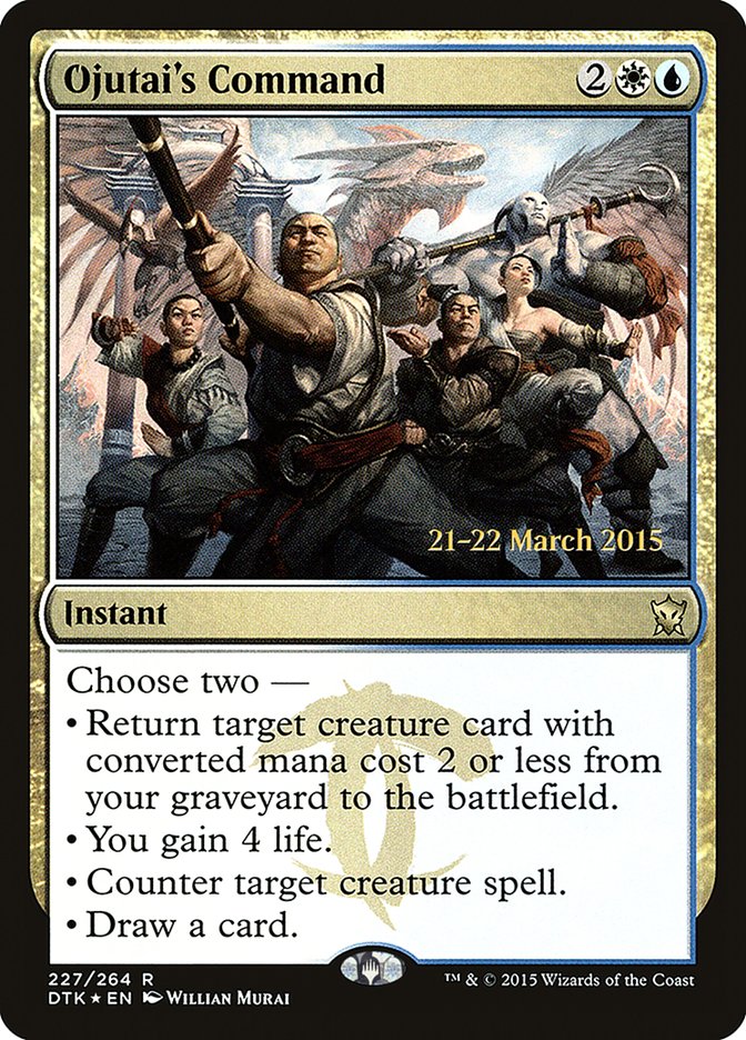 Ojutai's Command [Dragons of Tarkir Prerelease Promos] | Shuffle n Cut Hobbies & Games