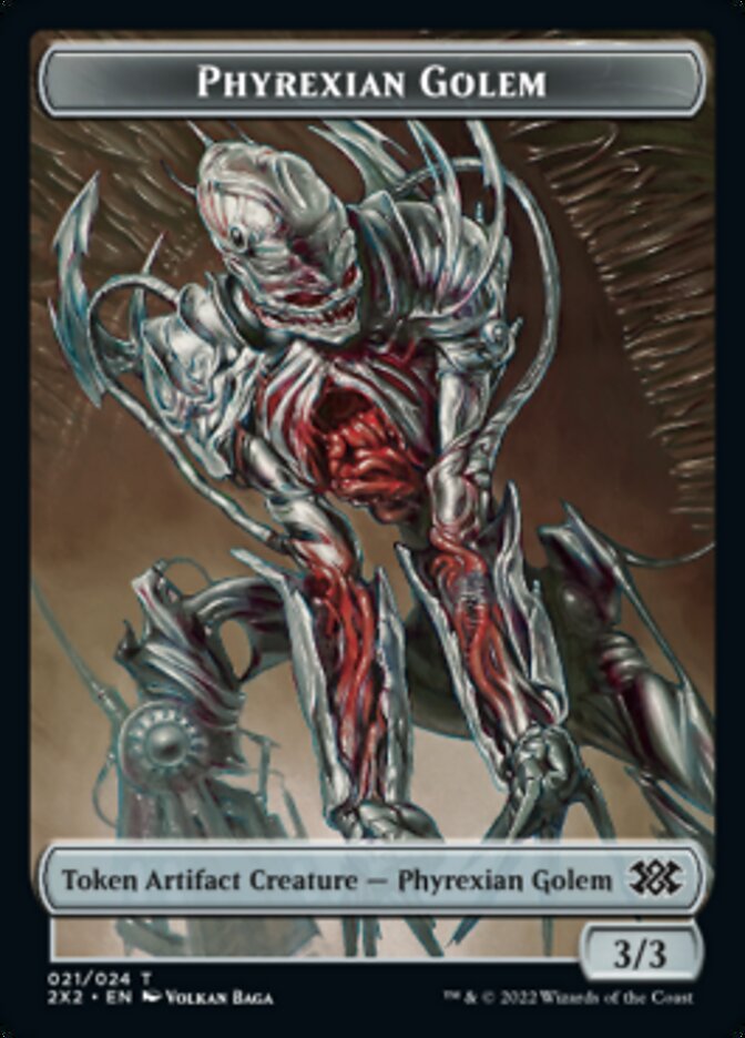 Phyrexian Golem Token [Double Masters 2022 Tokens] | Shuffle n Cut Hobbies & Games