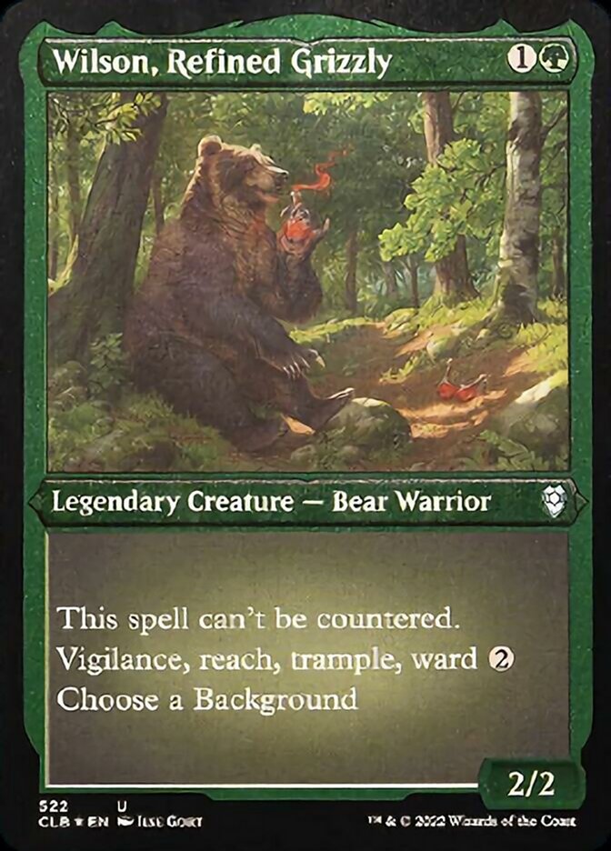 Wilson, Refined Grizzly (Foil Etched) [Commander Legends: Battle for Baldur's Gate] | Shuffle n Cut Hobbies & Games