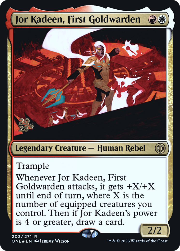 Jor Kadeen, First Goldwarden [Phyrexia: All Will Be One Prerelease Promos] | Shuffle n Cut Hobbies & Games