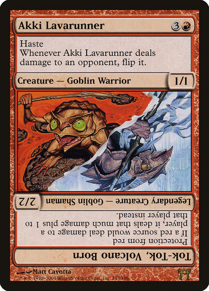 Akki Lavarunner // Tok-Tok, Volcano Born [Champions of Kamigawa] | Shuffle n Cut Hobbies & Games
