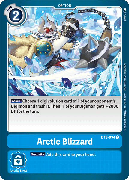 Arctic Blizzard [BT2-094] [Release Special Booster Ver.1.5] | Shuffle n Cut Hobbies & Games