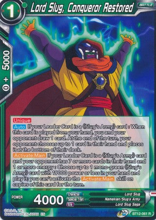 Lord Slug, Conqueror Restored [BT12-061] | Shuffle n Cut Hobbies & Games