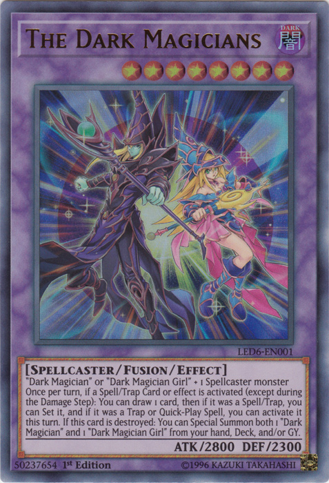 The Dark Magicians [LED6-EN001] Ultra Rare | Shuffle n Cut Hobbies & Games