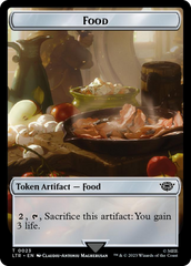 Smaug // Food (0023) Double-Sided Token (Surge Foil) [The Lord of the Rings: Tales of Middle-Earth Tokens] | Shuffle n Cut Hobbies & Games
