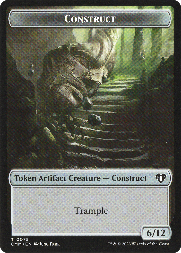 City's Blessing // Construct (0075) Double-Sided Token [Commander Masters Tokens] | Shuffle n Cut Hobbies & Games