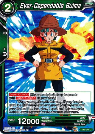 Ever-Dependable Bulma [TB3-041] | Shuffle n Cut Hobbies & Games