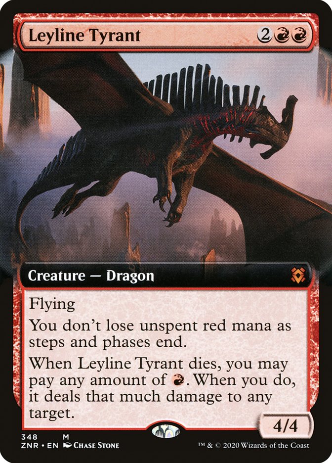 Leyline Tyrant (Extended Art) [Zendikar Rising] | Shuffle n Cut Hobbies & Games