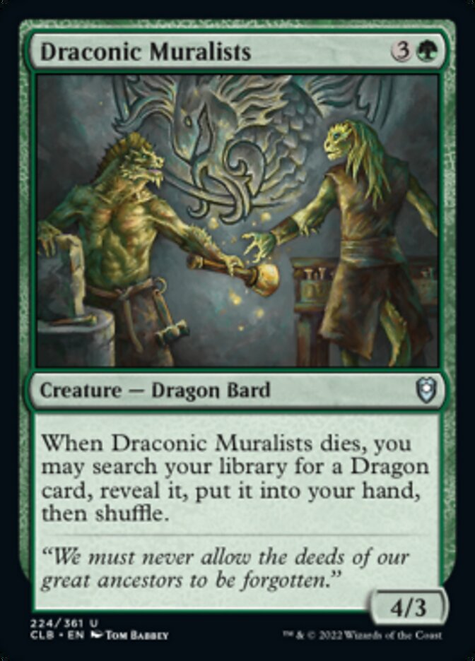 Draconic Muralists [Commander Legends: Battle for Baldur's Gate] | Shuffle n Cut Hobbies & Games