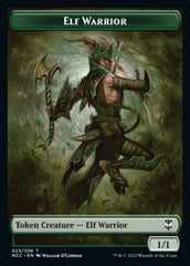 Elf Warrior // Wurm Double-Sided Token [Streets of New Capenna Commander Tokens] | Shuffle n Cut Hobbies & Games