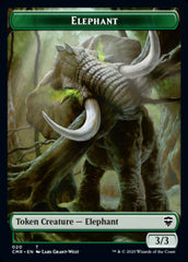 Elephant // Soldier Double-Sided Token [Commander Legends Tokens] | Shuffle n Cut Hobbies & Games
