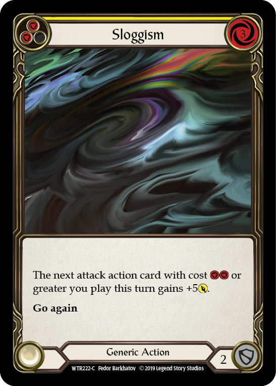 Sloggism (Yellow) [WTR222-C] Alpha Print Rainbow Foil | Shuffle n Cut Hobbies & Games
