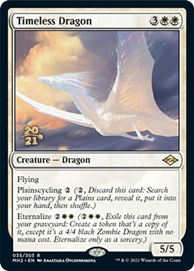 Timeless Dragon [Modern Horizons 2 Prerelease Promos] | Shuffle n Cut Hobbies & Games