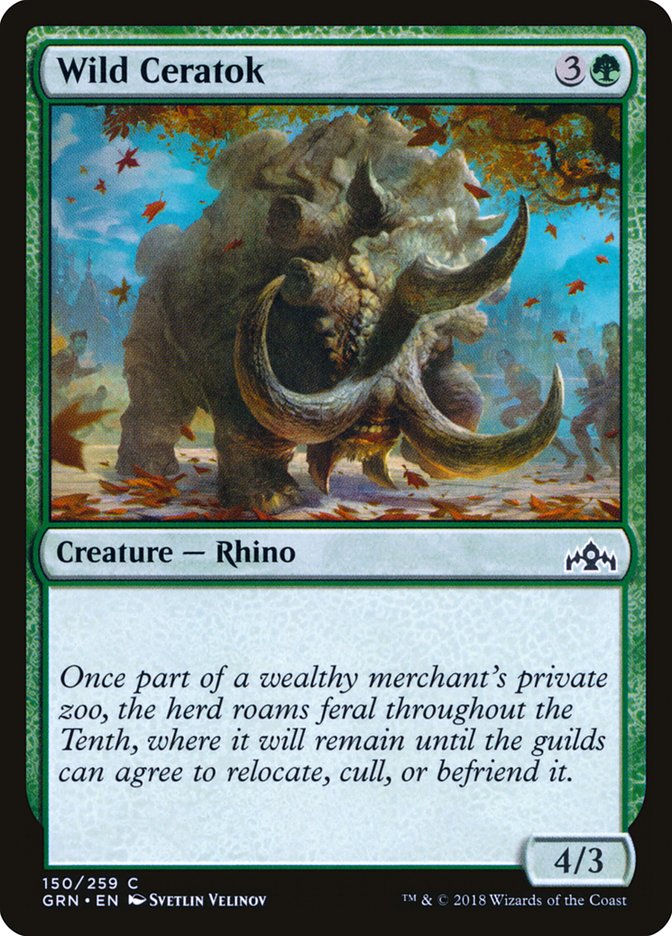 Wild Ceratok [Guilds of Ravnica] | Shuffle n Cut Hobbies & Games