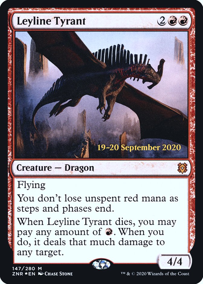 Leyline Tyrant [Zendikar Rising Prerelease Promos] | Shuffle n Cut Hobbies & Games