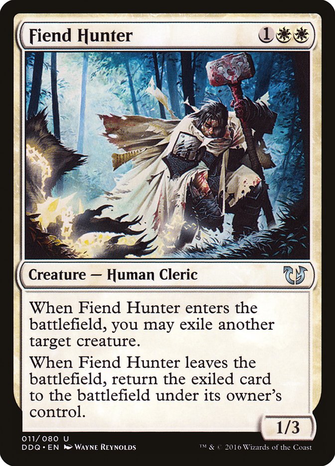 Fiend Hunter [Duel Decks: Blessed vs. Cursed] | Shuffle n Cut Hobbies & Games
