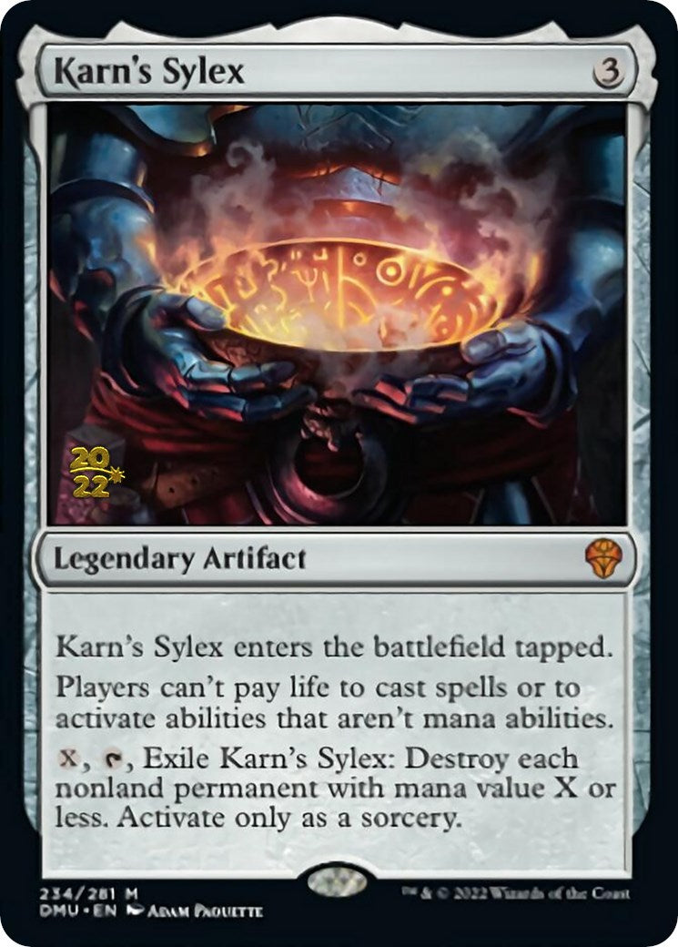 Karn's Sylex [Dominaria United Prerelease Promos] | Shuffle n Cut Hobbies & Games