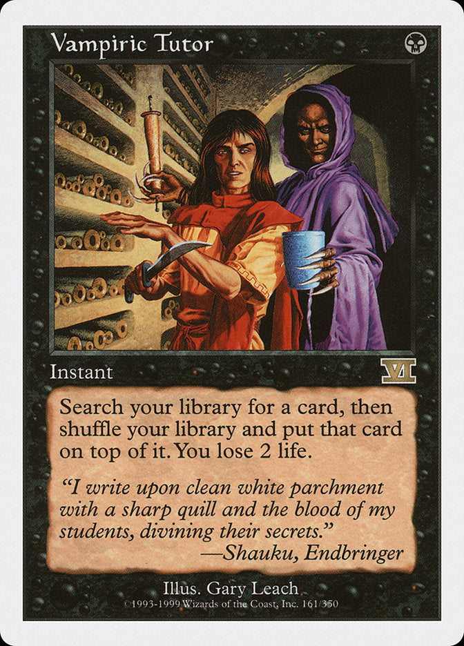 Vampiric Tutor [Classic Sixth Edition] | Shuffle n Cut Hobbies & Games