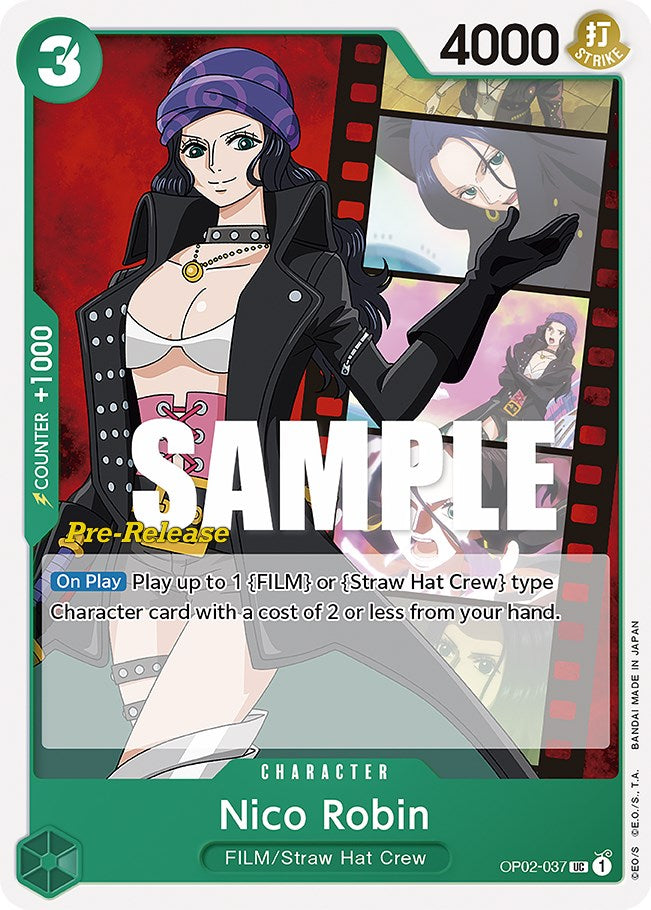 Nico Robin [Paramount War Pre-Release Cards] | Shuffle n Cut Hobbies & Games