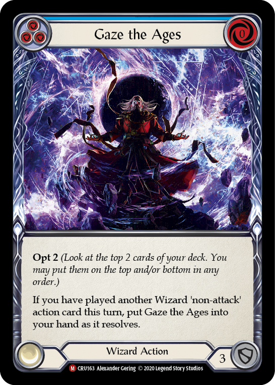 Gaze the Ages [CRU163] 1st Edition Normal | Shuffle n Cut Hobbies & Games