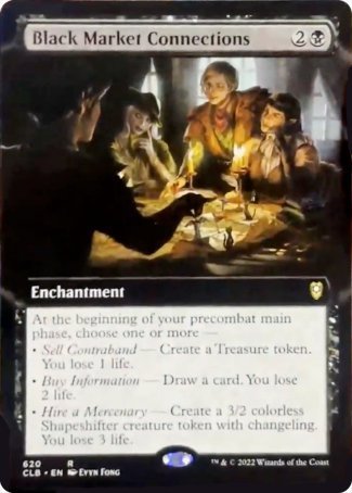 Black Market Connections (Extended Art) [Commander Legends: Battle for Baldur's Gate] | Shuffle n Cut Hobbies & Games