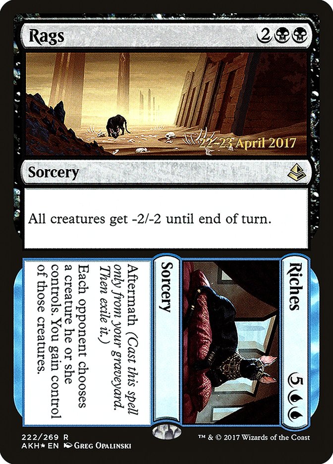 Rags // Riches [Amonkhet Prerelease Promos] | Shuffle n Cut Hobbies & Games