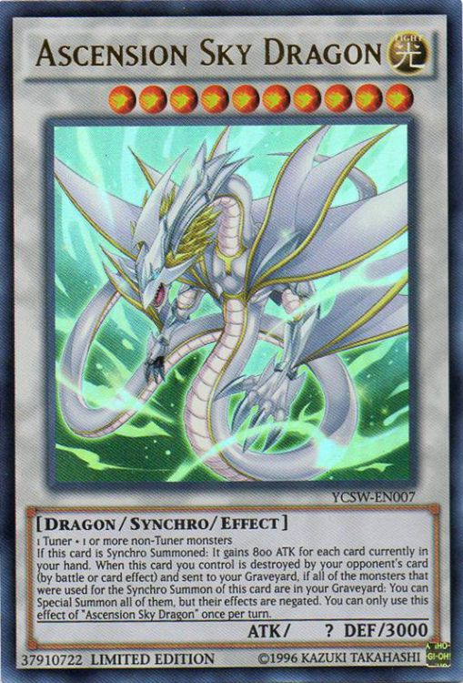 Ascension Sky Dragon [YCSW-EN007] Ultra Rare | Shuffle n Cut Hobbies & Games