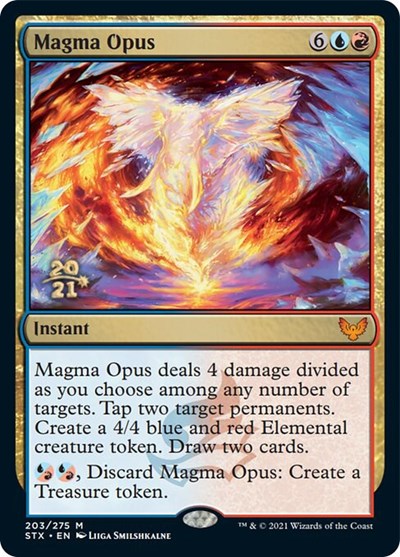 Magma Opus [Strixhaven: School of Mages Prerelease Promos] | Shuffle n Cut Hobbies & Games